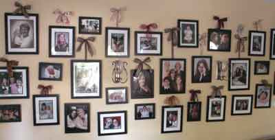 Wall of Framed Photos